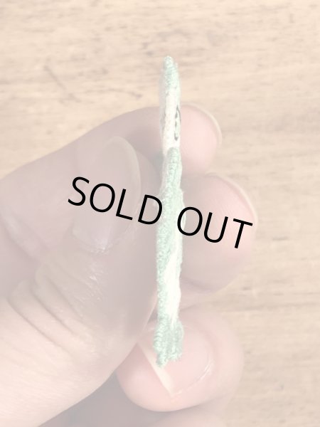 70年代頃のフクロウのビンテージの刺繡ワッペン