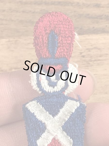 70年代頃の兵隊さんのビンテージの刺繡ワッペン