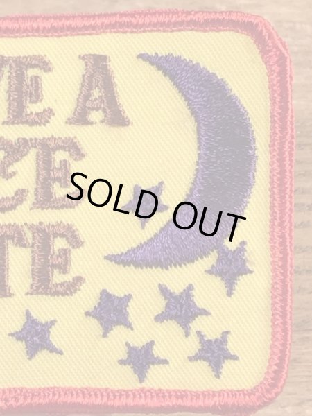 70’sのメッセージが書かれたヴィンテージの刺繡パッチ