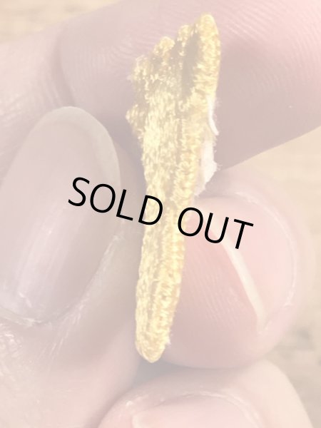 70年代頃の足跡のビンテージの刺繡ワッペン