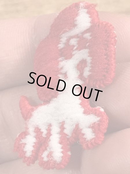 70’sの子犬のヴィンテージの刺繡パッチ