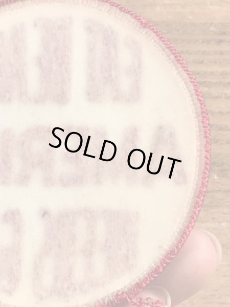 70年代頃のアメリカンジョークのメッセージが書かれたビンテージの刺繡ワッペン