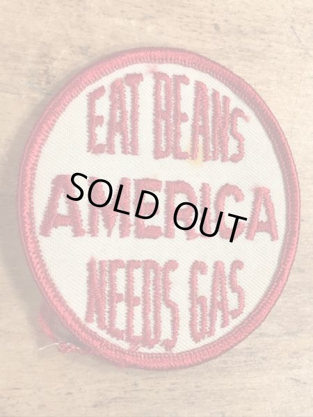 70年代頃のアメリカンジョークのメッセージが書かれたビンテージの刺繡ワッペン