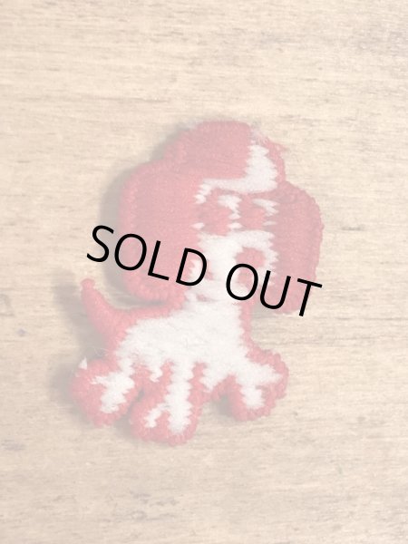 70年代頃の子犬のビンテージの刺繡ワッペン