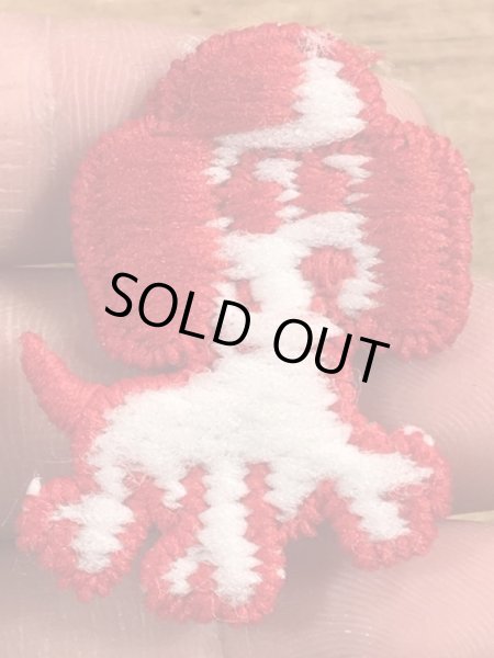 70年代頃の子犬のビンテージの刺繡ワッペン