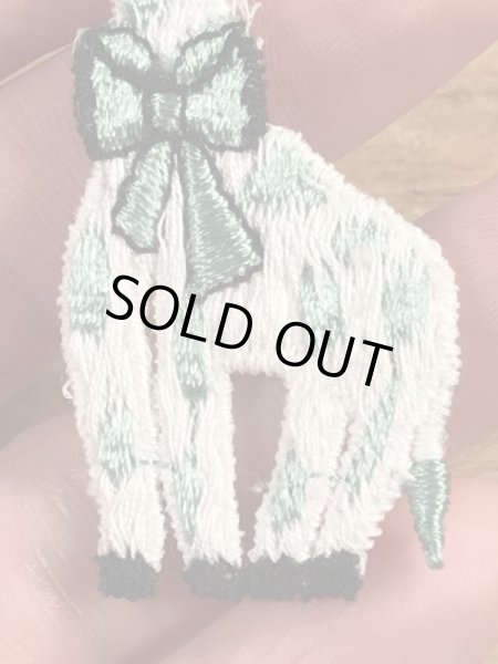 70’sのキリンのヴィンテージの刺繡パッチ