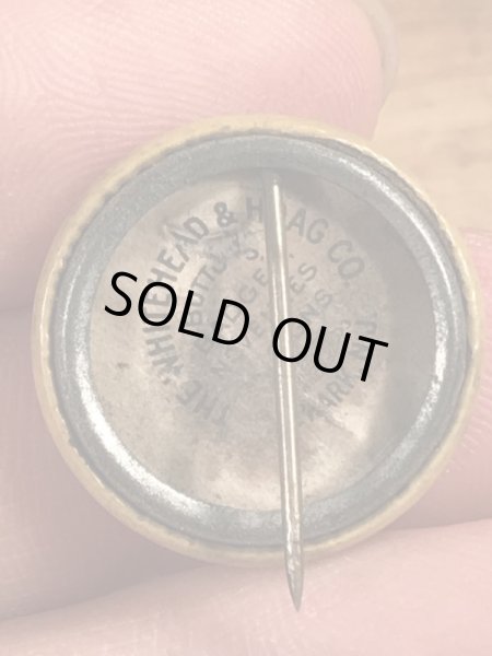 〜30年代頃の企業物のビンテージの缶バッジ