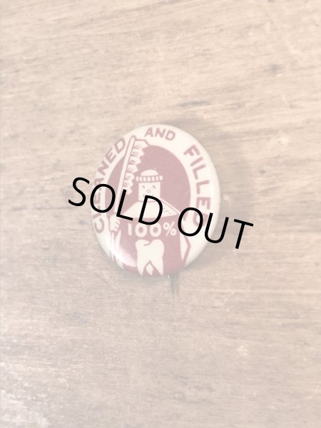 40年代頃のDental Public Healthのビンテージの缶バッジ