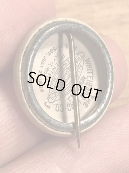 1900’s頃のアメリカの共済組合のヴィンテージの缶バッジ