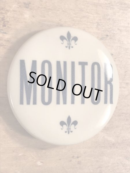 〜40年代頃のMonitorと書かれたビンテージの缶バッジ