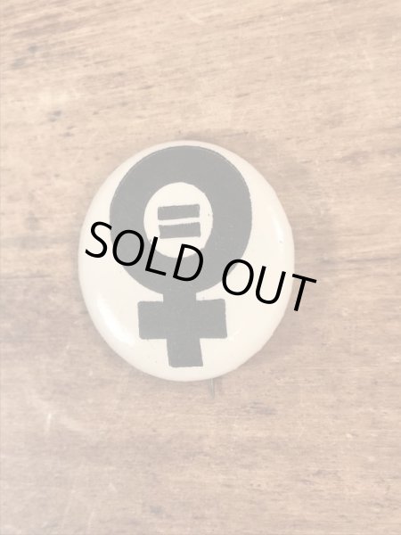 〜70’sのEqualityのヴィンテージの缶バッチ