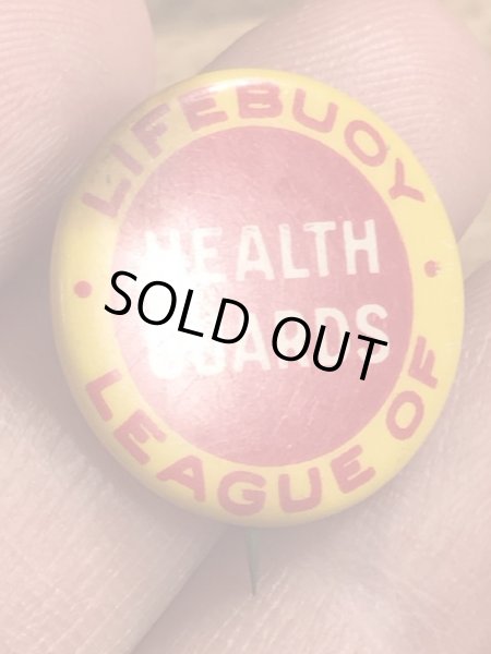 30年代頃の企業物のビンテージの缶バッジ