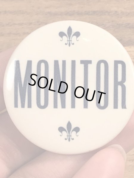 〜40年代頃のMonitorと書かれたビンテージの缶バッジ