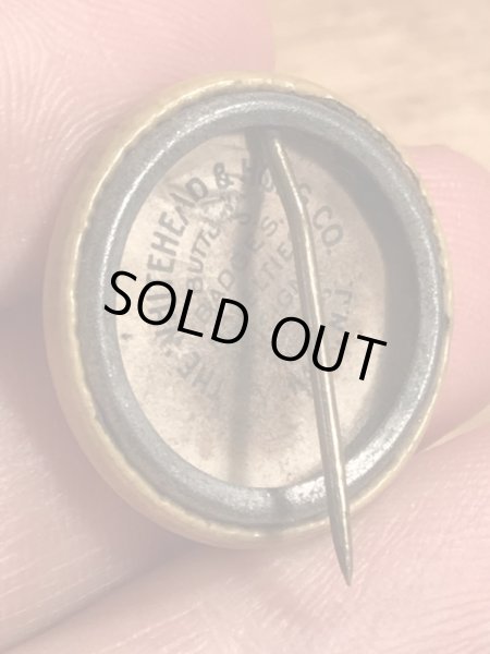 〜30年代頃の企業物のビンテージの缶バッジ