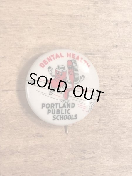 40年代頃の歯科衛生スクールのビンテージの缶バッチ