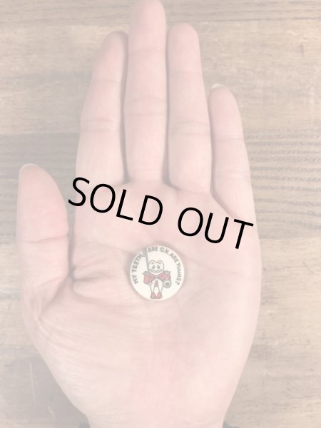 40年代頃の歯科衛生スクールのビンテージの缶バッジ