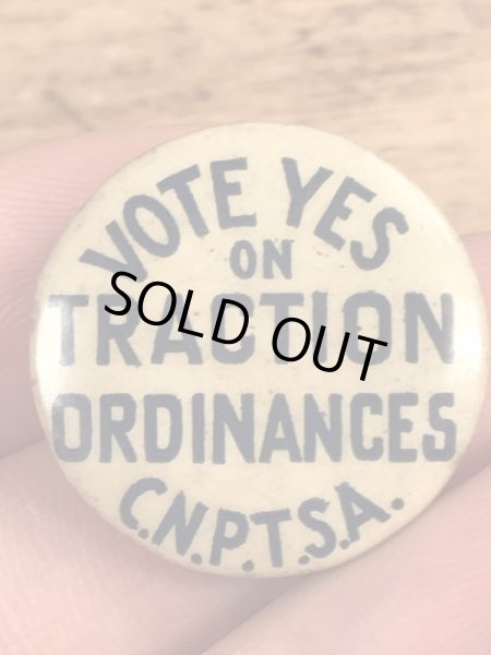 〜30年代頃の条例のビンテージの缶バッジ