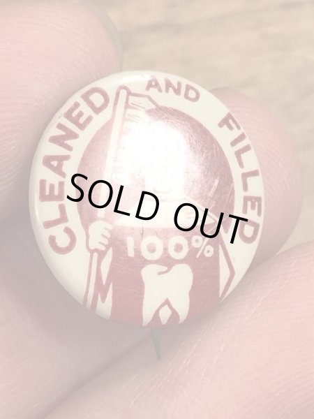 40年代頃のDental Public Healthのビンテージの缶バッジ