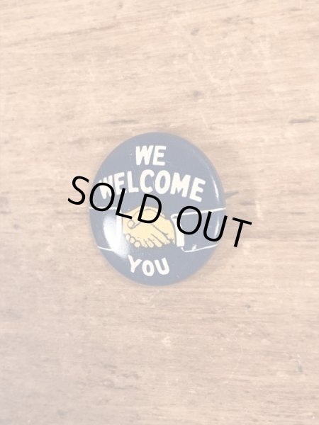 〜40’s頃のシェイクハンドのヴィンテージの缶バッチ