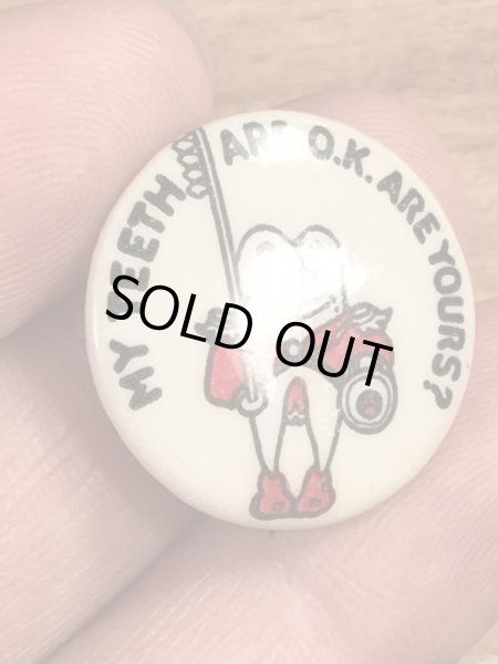 40年代頃の歯科衛生スクールのビンテージの缶バッジ