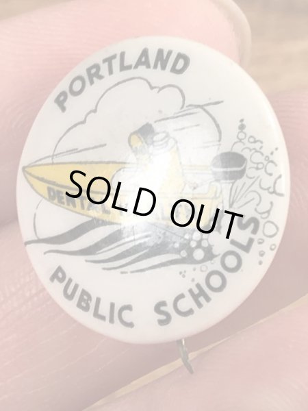 40’s頃の歯科衛生スクールのヴィンテージの缶バッチ