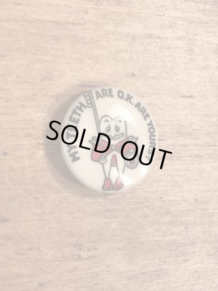 40年代頃の歯科衛生スクールのビンテージの缶バッジ