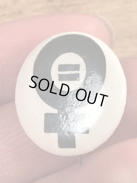 〜70’sのEqualityのヴィンテージの缶バッチ