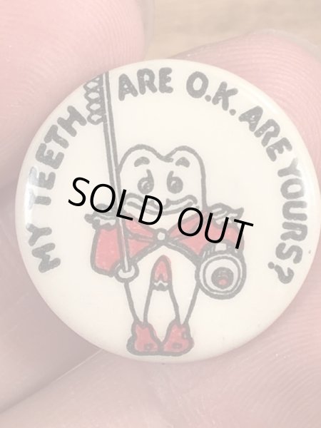 40年代頃の歯科衛生スクールのビンテージの缶バッジ