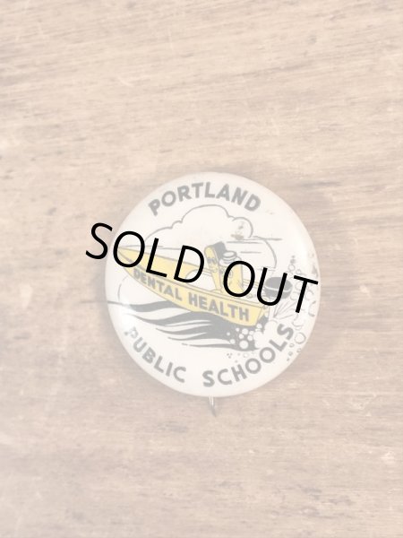 40’s頃の歯科衛生スクールのヴィンテージの缶バッチ