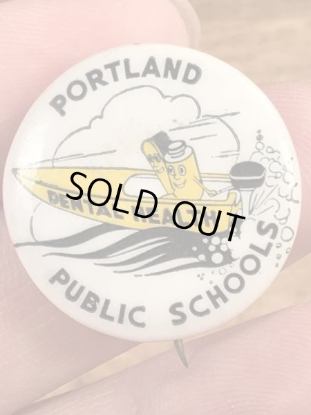 40年代頃の歯科衛生スクールのビンテージの缶バッジ