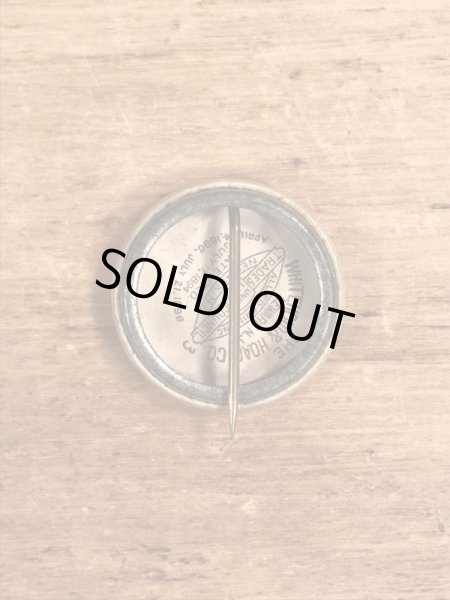 1900’s頃のアメリカの共済組合のヴィンテージの缶バッジ