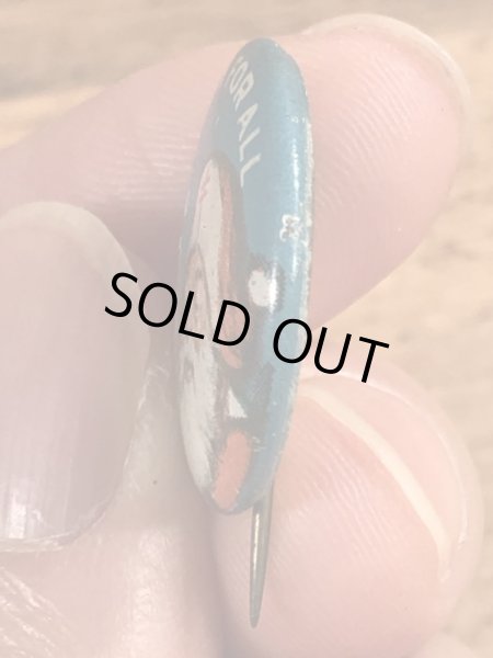 30〜40’sの総主教クロスのサンタクロースのヴィンテージの缶バッチ