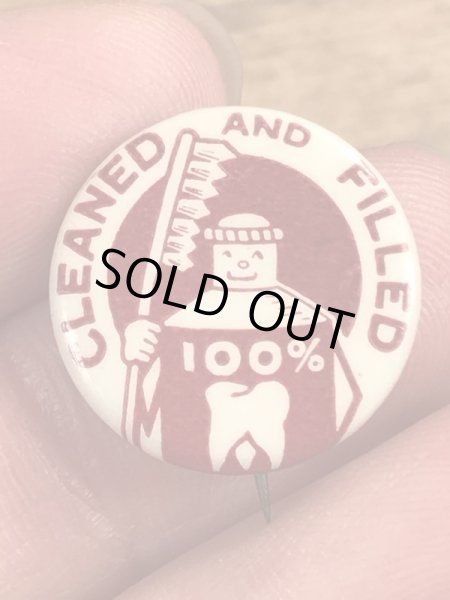 40年代頃のDental Public Healthのビンテージの缶バッジ