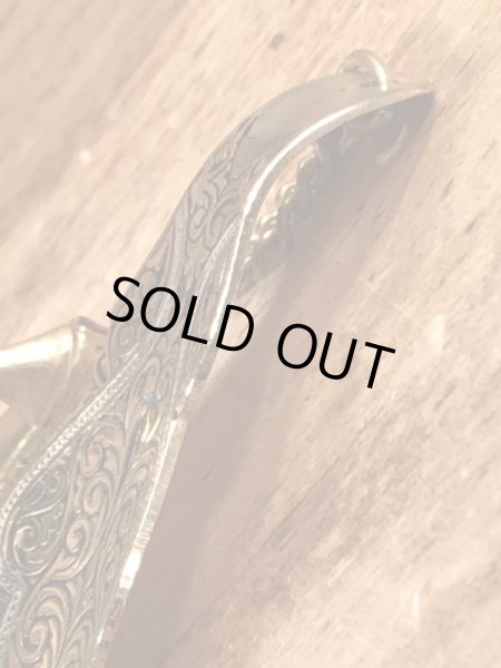 50年代頃のアールデコ調のハイヒールのチャームが付いたビンテージのシューホーン