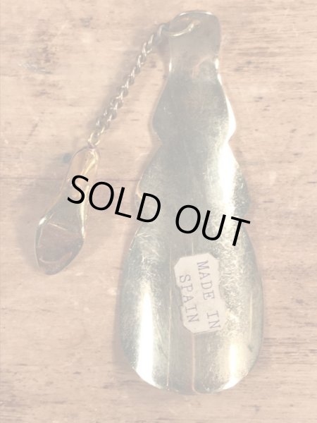 50’s頃のアールデコ調のハイヒールのチャームが付いたヴィンテージの靴ベラ