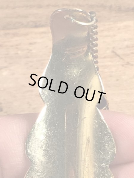 50年代頃のアールデコ調のハイヒールのチャームが付いたビンテージのシューホーン