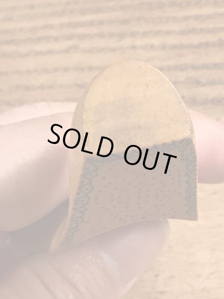 50年代頃のハンドペイントのウッド製のビンテージのシューホーン