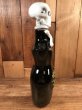 50年代頃の陶器製のスカルのビンテージのデカンタボトル