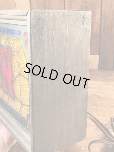 70’s頃のバーのステンドグラス風のヴィンテージの電飾