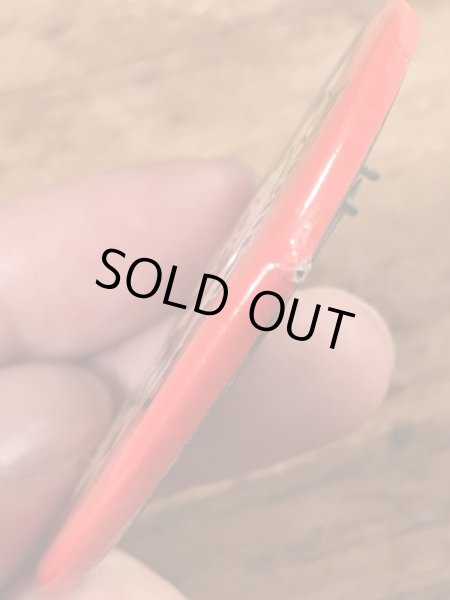 70’sのミッキー＆ミニーマウスのハート形のヴィンテージの缶バッチ