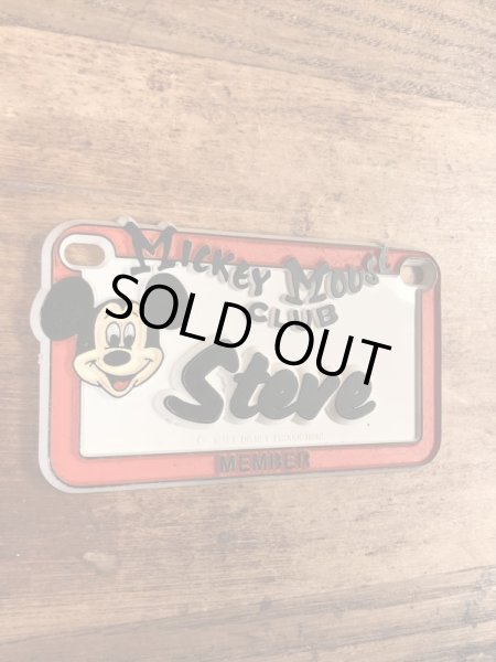 70年代頃のディズニーのミッキーマウスクラブのビンテージのライセンスプレート