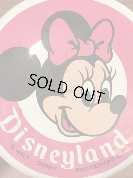70年代頃のディズニーランドのミニーマウスのビンテージの缶バッジ