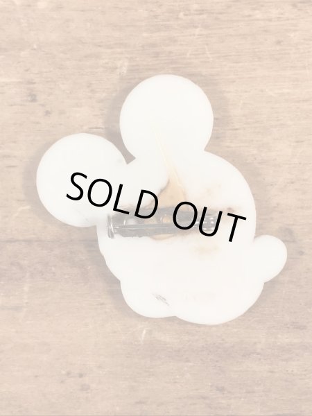 70〜80’sのディズニーのミッキーマウスのヴィンテージのプラスチックバッチ