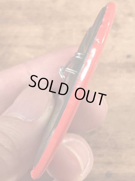 70’sのミッキー＆ミニーマウスのハート形のヴィンテージの缶バッチ