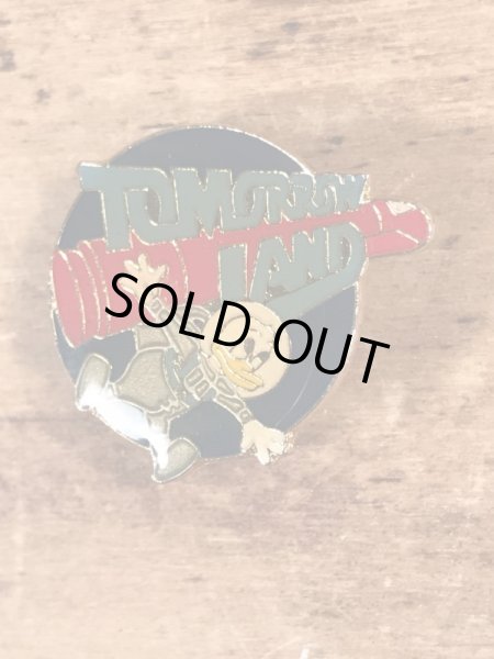 80’sのドナルドダックのトゥモローランドのヴィンテージのピンバッジ