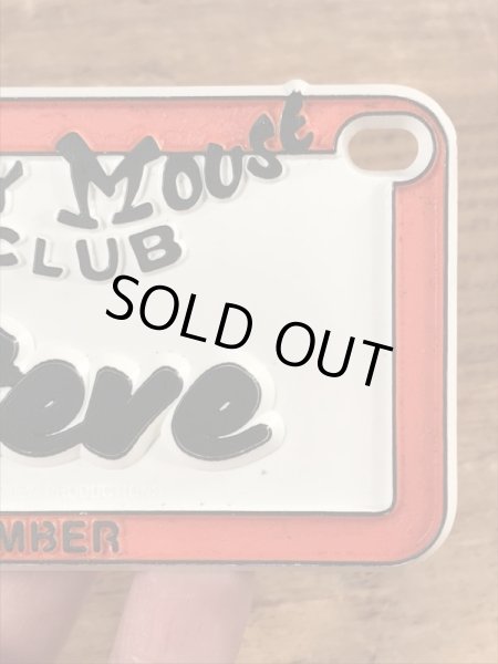 70’sのディズニーのミッキーマウスクラブのヴィンテージのネームプレート