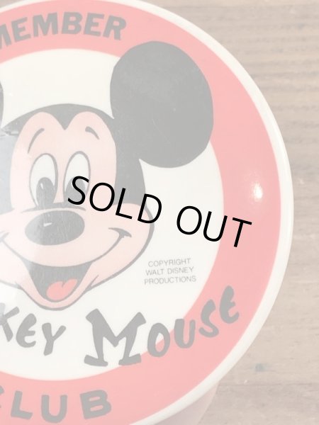 70年代頃のディズニーのミッキーマウスクラブのビンテージの缶バッジ
