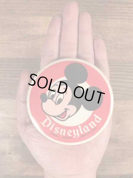 70’sのディズニーランドのミッキーマウスのヴィンテージの缶バッチ