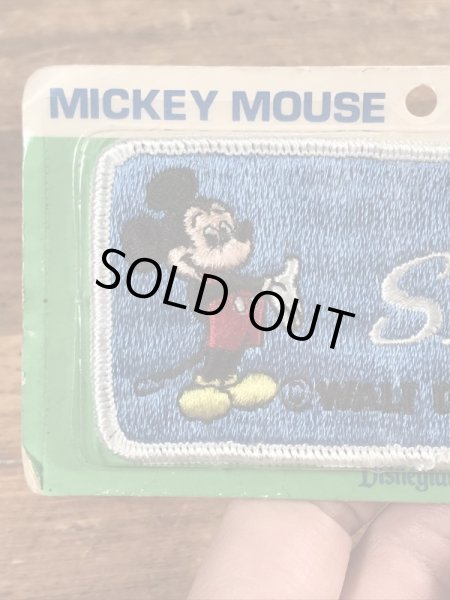 70年代頃のディズニーランドのミッキーマウスのビンテージのワッペン