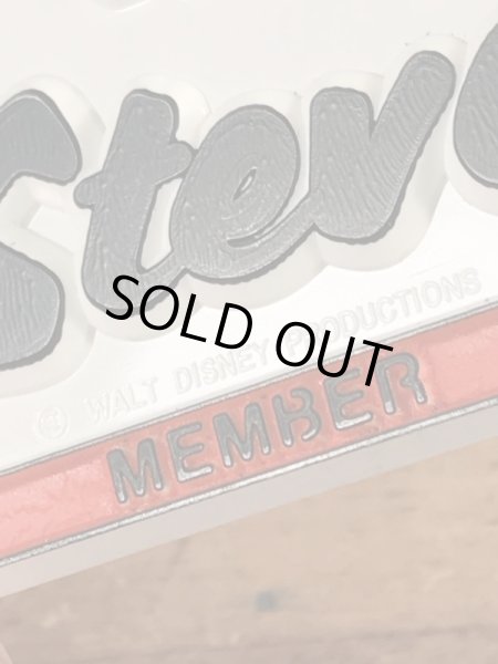 70’sのディズニーのミッキーマウスクラブのヴィンテージのネームプレート